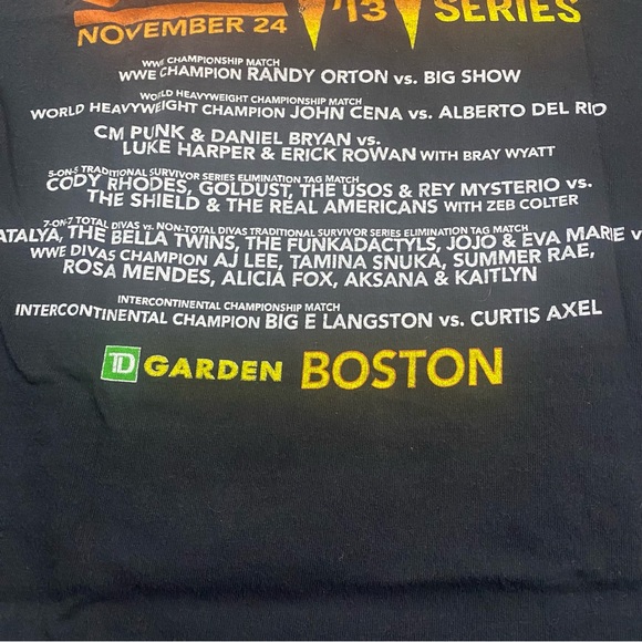 2013 WWE Survivor Series PPV Event Promo Graphic T-Shirt Size Medium Wrestling - Picture 14 of 16